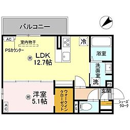 間取図画像 1LDK