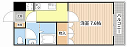 メゾフォルテ 1Kの間取図画像