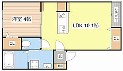 コンソラータ 1LDKの間取図画像