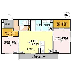 Luce(ルーチェ) 2LDKの間取図画像