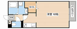 ヴィラタッツミーA ワンルームの間取図画像
