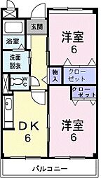 間取図画像 2DK