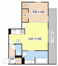 間取図画像 1LDK