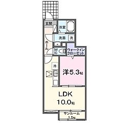 間取図画像 1LDK