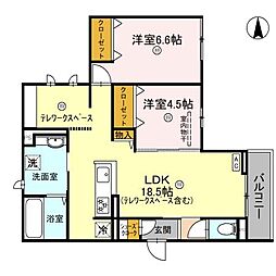 間取図画像 2LDK