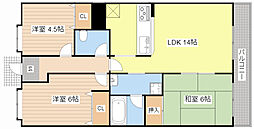グラン・シャリオ 3LDKの間取図画像