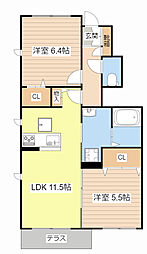 間取図画像 2LDK