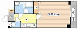 CITYSPIRE浜大津駅前 1Kの間取図画像