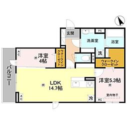 FT.Recolte(エフティーレコルト) 2LDKの間取図画像