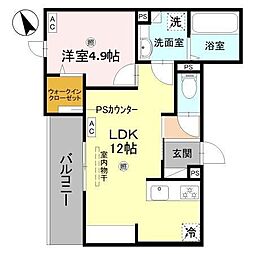 FT.Recolte(エフティーレコルト) 1LDKの間取図画像