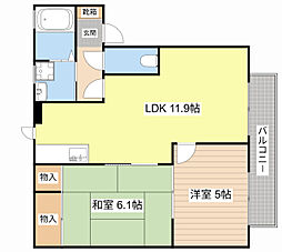 グランステージ興和 2LDKの間取図画像