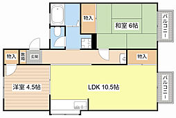 間取図画像 2LDK