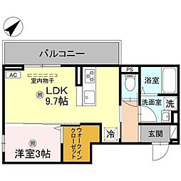 間取図画像 1LDK