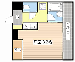 クッキィーセタ 1Kの間取図画像