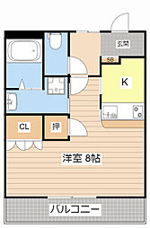 ムリノアヴェント 1Kの間取図画像