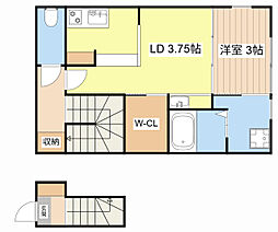 snug 1DKの間取図画像