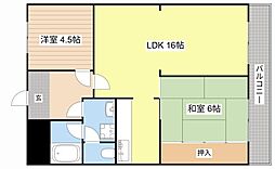 センチュリーマンション 2LDKの間取図画像