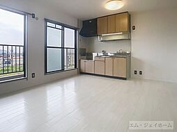 JR草津線 手原駅 徒歩32分の賃貸マンション 4階2LDKのリビング/ダイニング