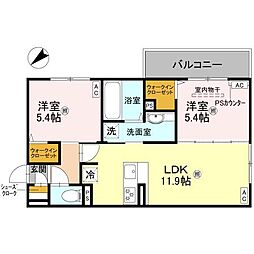 間取図画像 2LDK