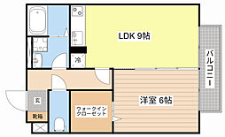 瀬田メディエートプラザB棟 1LDKの間取図画像