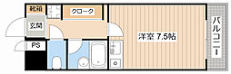 グランパレス南海 ワンルームの間取図画像