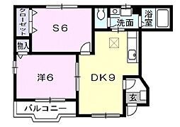 カーサセレーノ 1SDKの間取図画像