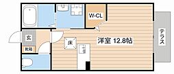 マストコート神照 ワンルームの間取図画像