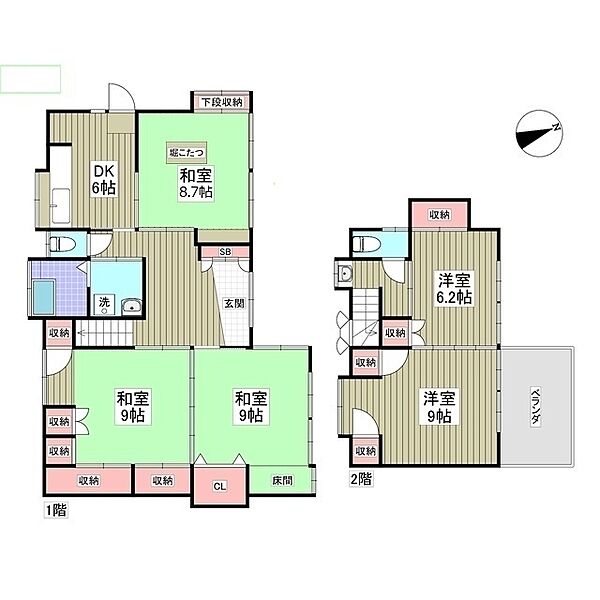 泉が丘5丁目戸建て 1｜栃木県宇都宮市泉が丘5丁目(賃貸一戸建5DK・--・113.67㎡)の写真 その2