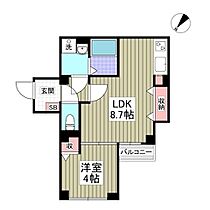 Cielo新千葉 405 ｜ 千葉県千葉市中央区新千葉2丁目（賃貸マンション1LDK・4階・33.37㎡） その2