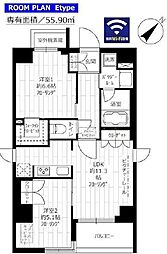 グランドコンシェルジュ西巣鴨アジールコート 7階ワンルームの間取り