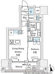 シーズンフラッツ浅草六丁目 1LDKの間取図画像