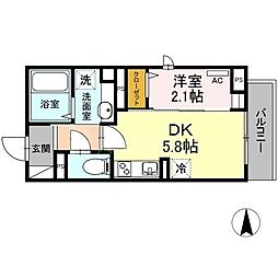 間取図画像 1DK