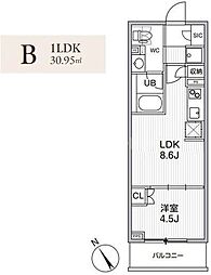 間取図画像 1LDK