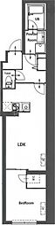 CREATIF東日暮里 1LDKの間取図画像