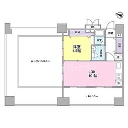 ロネスタR文京護国寺 1LDKの間取図画像
