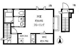 ロサ・テラス 1Kの間取図画像