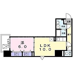 メゾンドシュシュ西巣鴨 1LDKの間取図画像