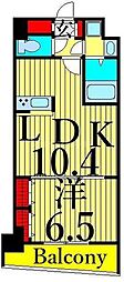 LA.CLAIRE.FONTAINE. 1LDKの間取図画像