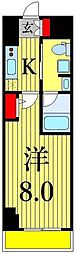 ステージグランデ上野松が谷 1Kの間取図画像