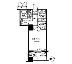 ParkAxis元浅草STAGE 1Kの間取図画像