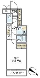 ビューテラス茗荷谷 1Kの間取図画像