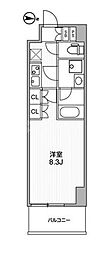アーバンパーク浅草 1Kの間取図画像