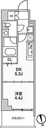 リテラス南千住サウス 1DKの間取図画像
