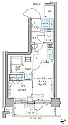 パークアクシス文京本郷 1LDKの間取図画像