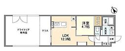 ACPレジデンス文京春日 1LDKの間取図画像
