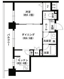 クリオ文京小石川 1LDKの間取図画像