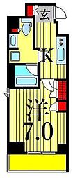 ステージファースト蔵前アジールコート 1Kの間取図画像