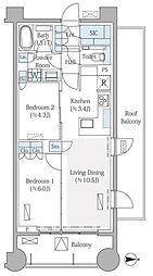 リビオ上野池之端 6階/-