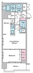 レジディア御茶ノ水 1LDKの間取図画像