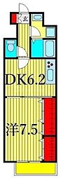 アヴァンタージュ 1DKの間取図画像